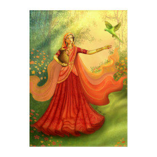 Sudevi Sakhi - Eight Prominent Gopi of Radharani Acrylic Print