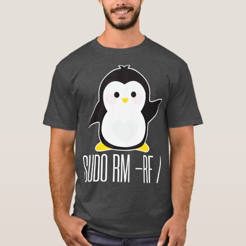 sudo rm rf  Funny Linux sysadmin command T_Shirt
