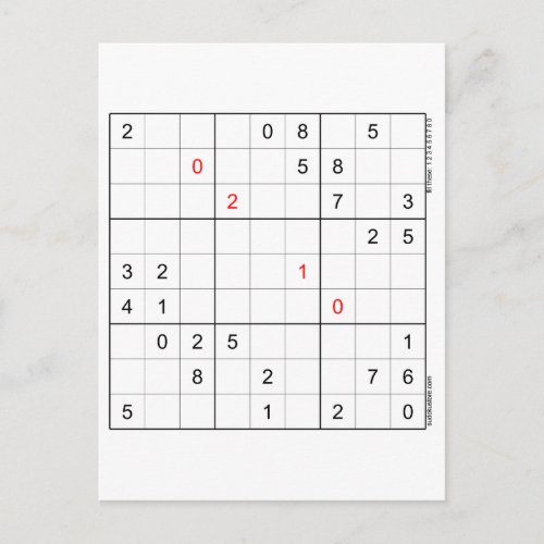 Sudoku Birthday Card 02_10