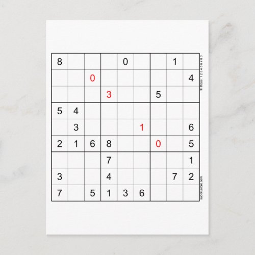 Sudoku Birthday Card 03_10