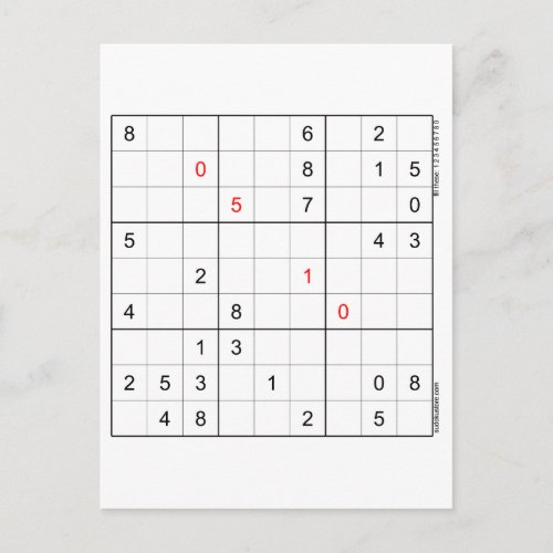 Sudoku Birthday Card 05_10