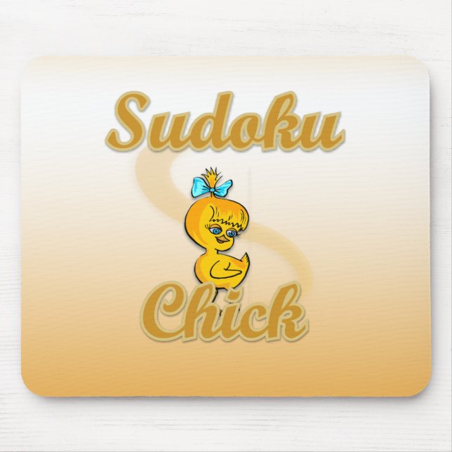 Sudoku Chick Mouse Pad (Front)