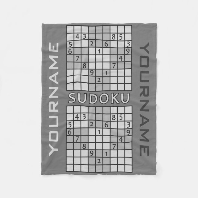 SUDOKU custom fleece blankets (Front)
