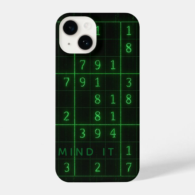 Sudoku Design - Mind It iPhone Case (Back)