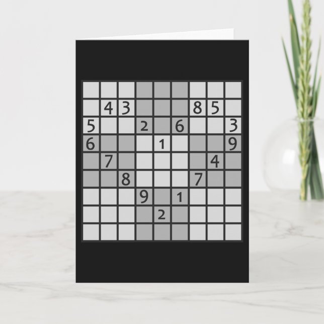 SUDOKU greeting card (Front)