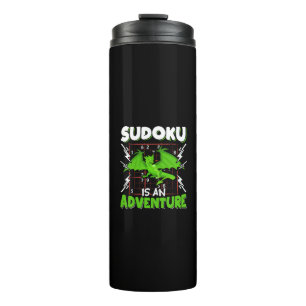 Sudoku is an Adventure Puzzle Lover Thermal Tumbler