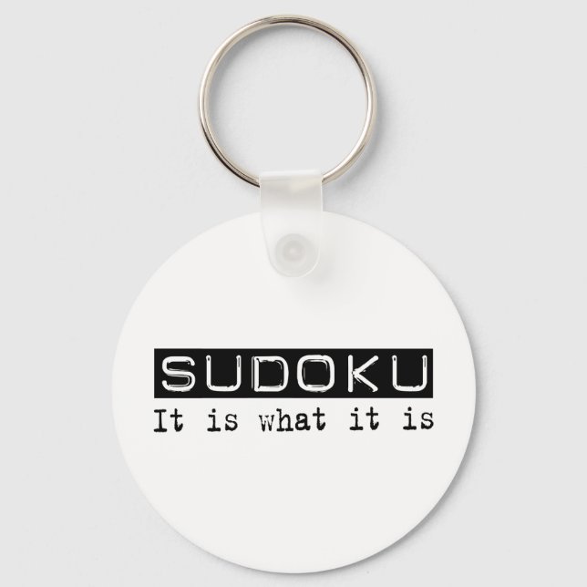 Sudoku It Is Keychain (Front)
