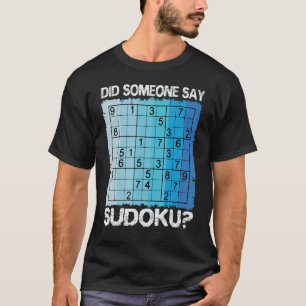 Sudoku Number Game Puzzle Logic Player Nine Grids T-Shirt