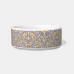 Sudoku One-Modern Bauhaus Geometric Pattern Bowl<br><div class="desc">Sudoku One-Chic Pet Bowl With Modern Bauhaus Geometric Sudoku Pattern In Bold Primary Colors</div>