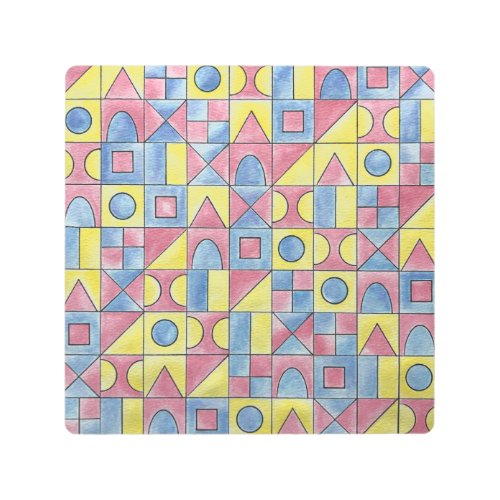 Sudoku One_Modern Minimalist Bauhaus Geometric Art
