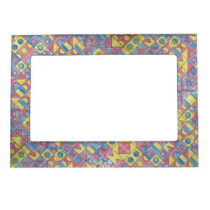Sudoku One-Modern Minimalist Bauhaus Geometric Art Magnetic Frame