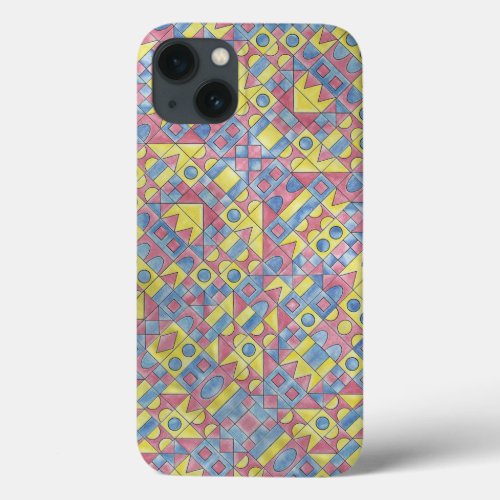 Sudoku One_Modern Minimalist Bauhaus Geometric  iPhone 13 Case