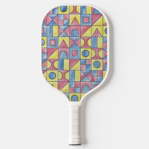 Sudoku One-Modern Minimalist Geometric Art Pickleball Paddle