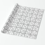 Sudoku pattern wrapping paper
