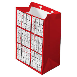 Sudoku Puzzle Design Gift Bag