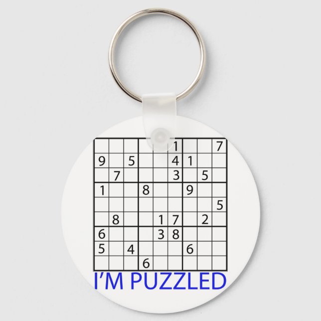 Sudoku Puzzle Keychain (Front)