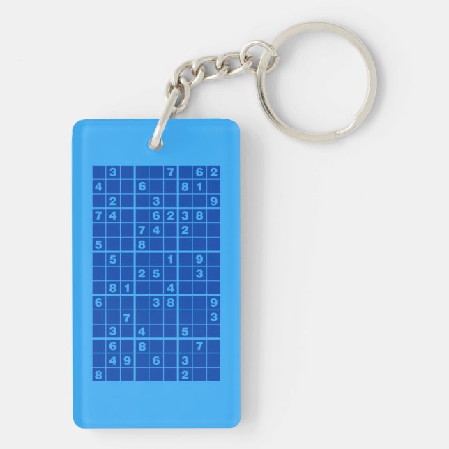Sudoku Puzzle Keychain (Back)