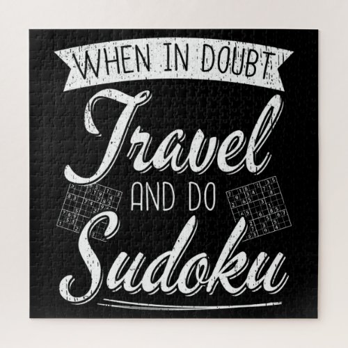 Sudoku Puzzle Lover World Traveler Quote