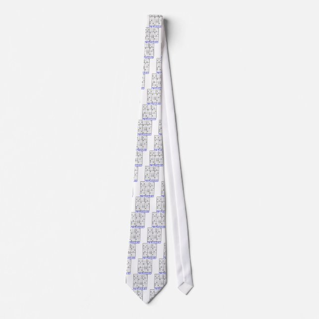 Sudoku Puzzle Neck Tie (Front)