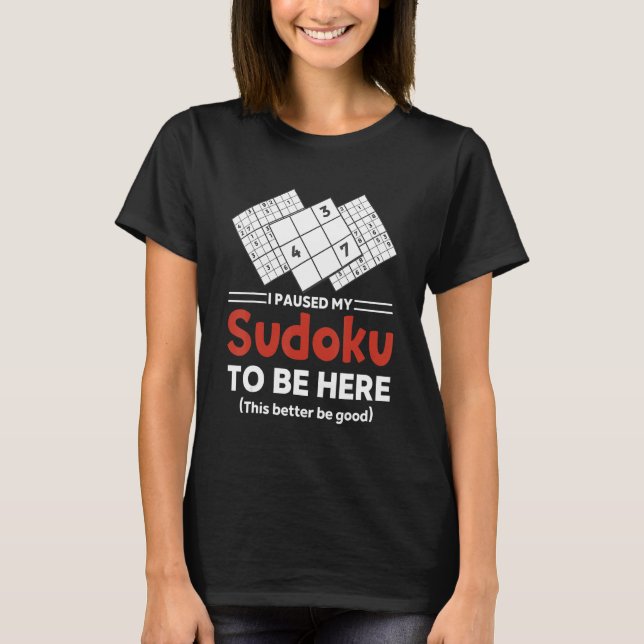 Sudoku Puzzle Sudoku  Sudoku solving Sodoku grid 8 T-Shirt (Front)