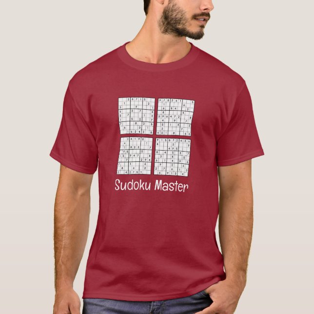 Sudoku Puzzles Design  T-Shirt (Front)