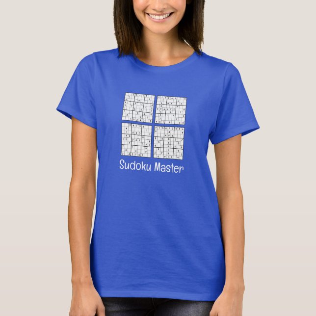 Sudoku Puzzles Design  T-Shirt (Front)