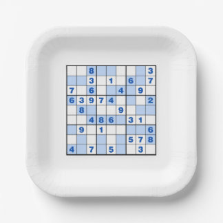  Sudoku Puzzles  Paper Plates