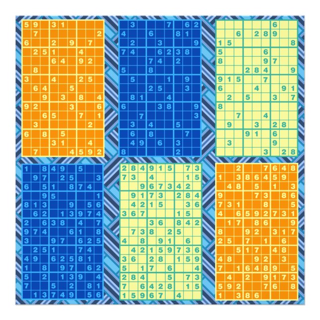 Sudoku Puzzles Photo Print (Front)
