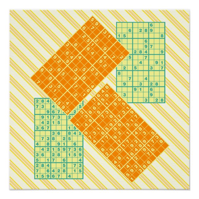 Sudoku Puzzles Poster (Front)