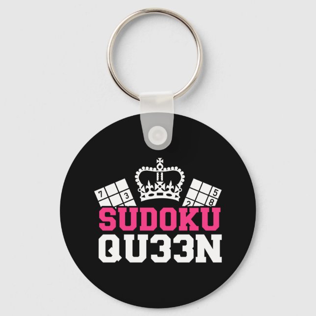 Sudoku queen keychain (Front)