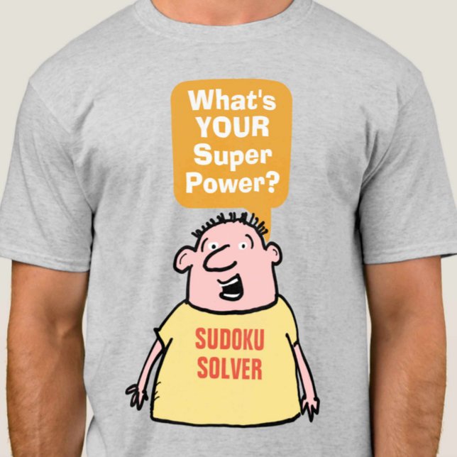 Sudoku Solver Super Power. T-Shirt (Creator Uploaded)