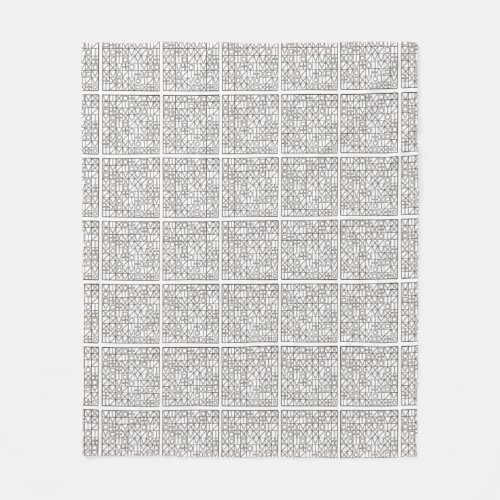 Sudoku Two-Black And White Modern Minimalist Fleece Blanket