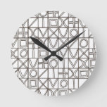 Sudoku Two-Modern Minimalist Geometric Round Clock
