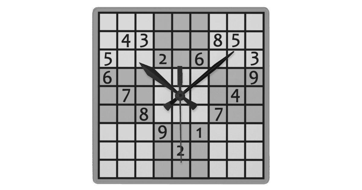 SUDOKU Wall Clock Zazzle