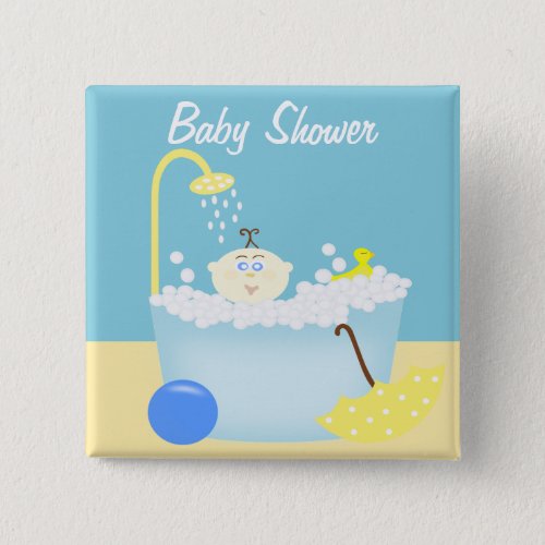 Sudsy Bathtub Baby Shower Pin