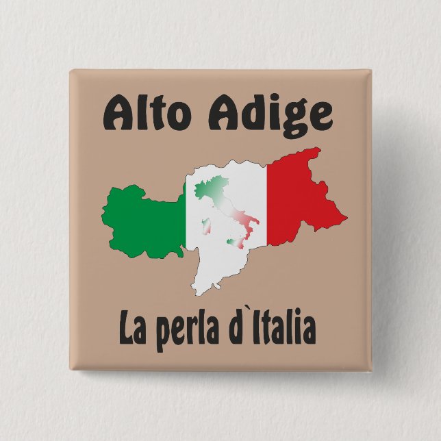 Südtirol – Alto Adige - Italien - Italia Button (Front)