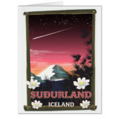 Suðurland Iceland travel poster (Front)