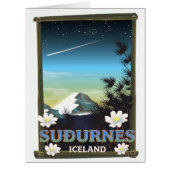 Suðurnes iceland travel poster (Front)