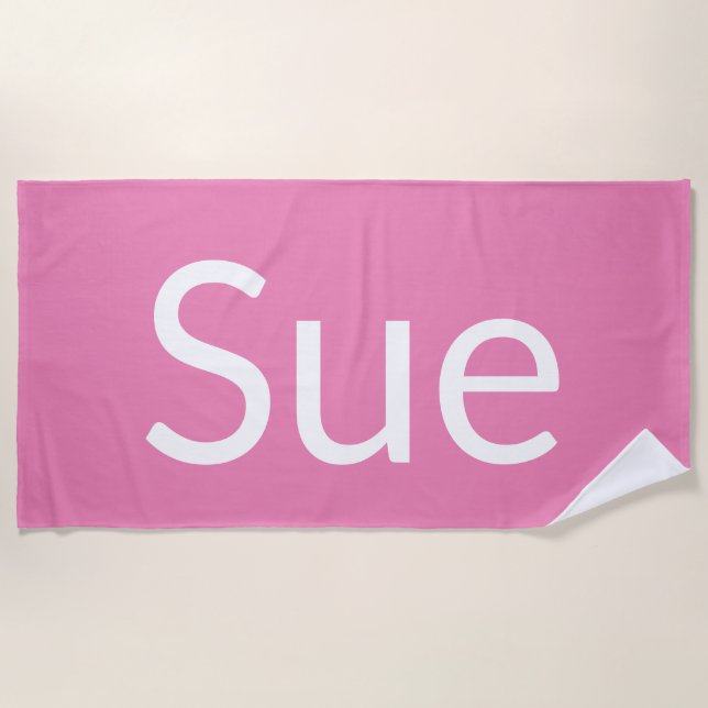 Sue Beach Towel (Front)