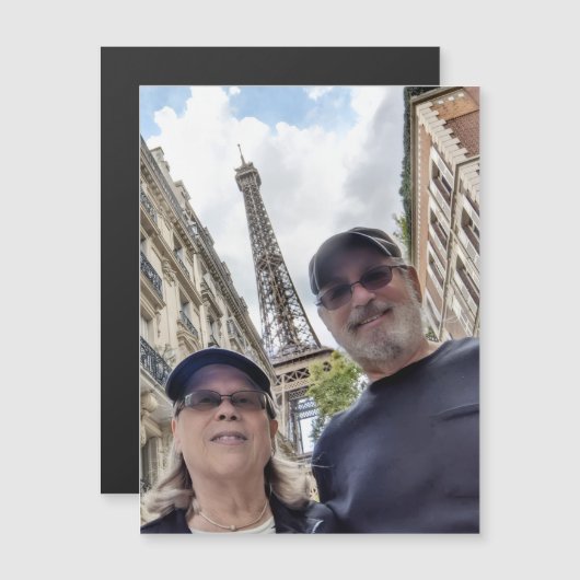 Sue Bob Eiffel Tower 90925 Magnetic Card (Front/Back)