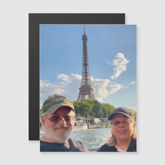 Sue Bob Eiffel Tower 90925 Magnetic Card (Front/Back)