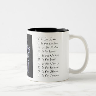 Sue_Grafton_Black, A Is For AlibiB Is For Bur... Two-Tone Coffee Mug