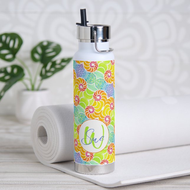 Sue Mosaic Water Bottle (Yoga (Rotated))