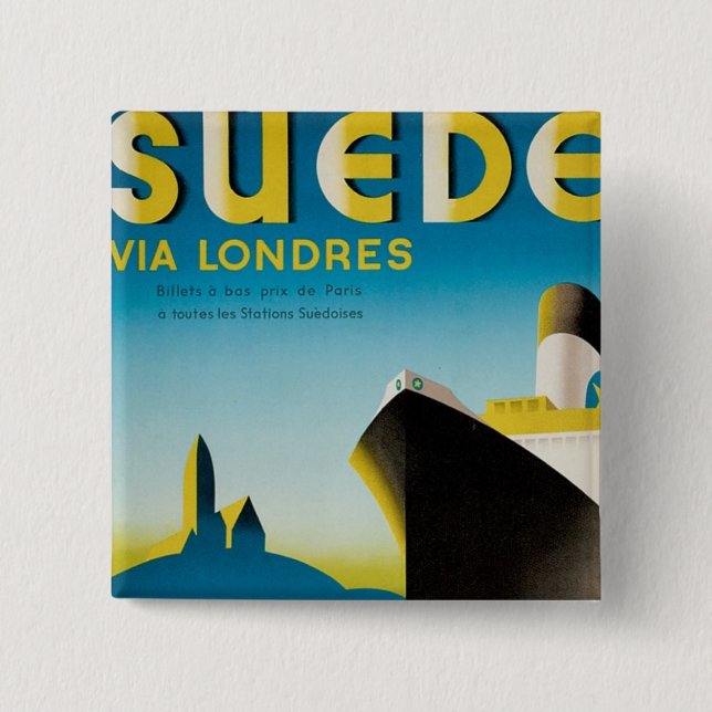 Suede via Londres Button (Front)