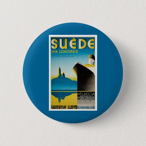 Suede via Londres Pinback Button