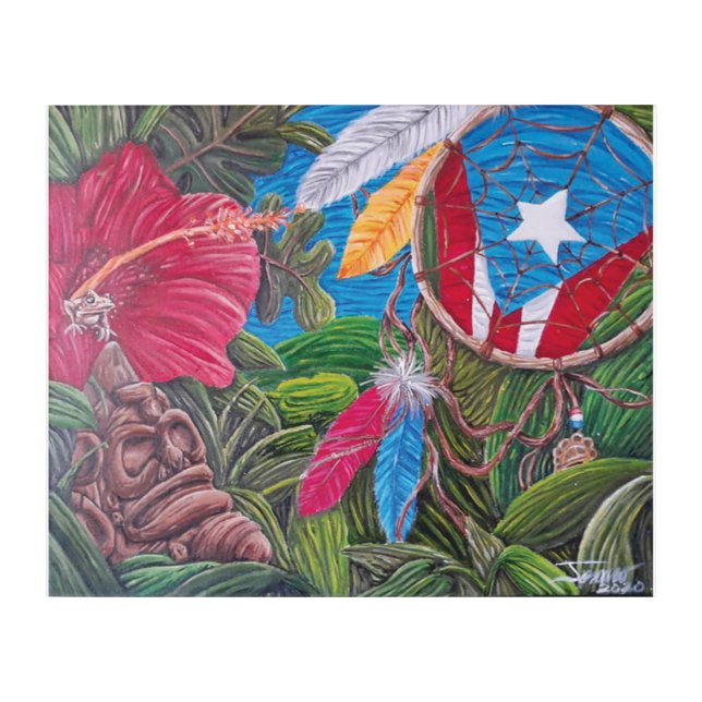 Sueño Taino Acrylic Print (Front)