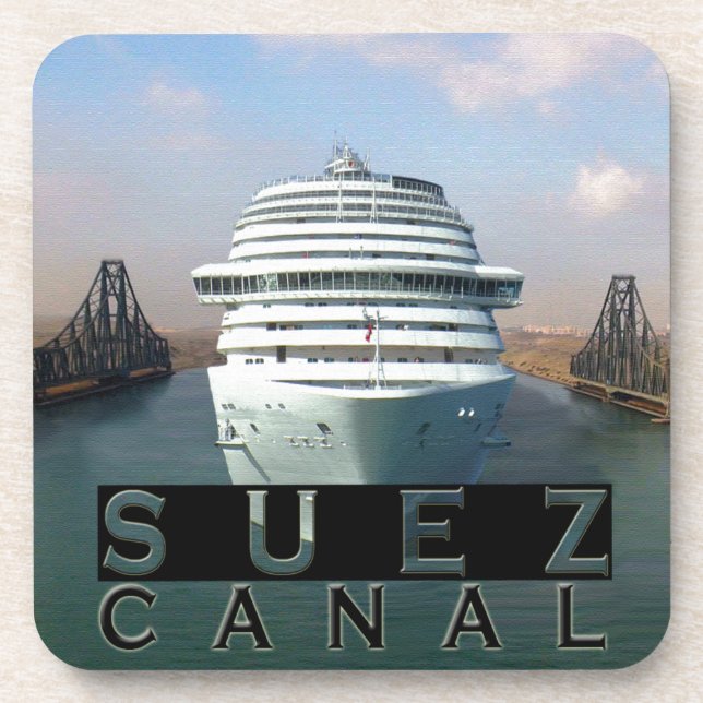 Suez Canal Drink Coaster (Front)