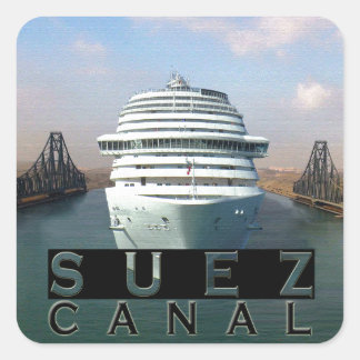 Suez Canal Square Sticker