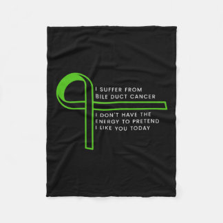 Suffer From Bile Duct Cancer Fleece Blanket