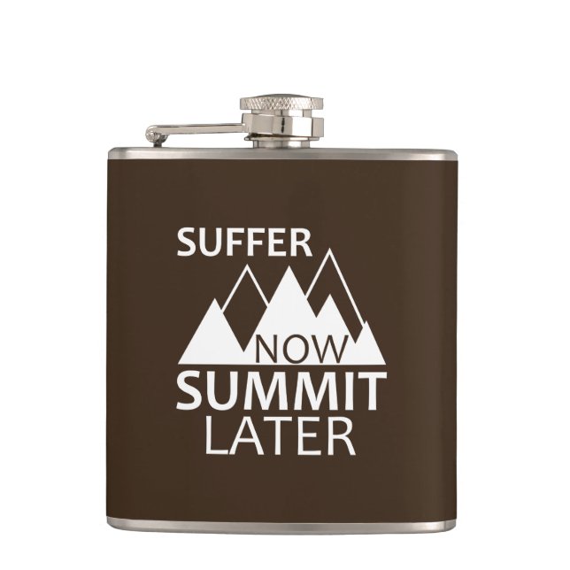Suffer Now Summit Later Flask (Front)